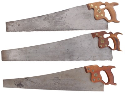 Henry Disston & Sons, Philadelphia, Pennsylvania, No. D-8: Three Clean & Usable Disston Saws
