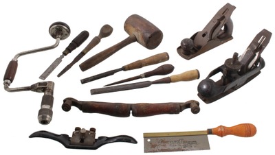 Assorted Makers: Lot Of Sound & Usabl Woodworking Tools