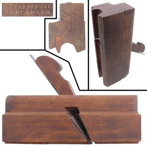 E.W. Carpenter, Lancaster, Pennsylvania: Unus. Skew Blade 1 1/4" Bead Molding Plane