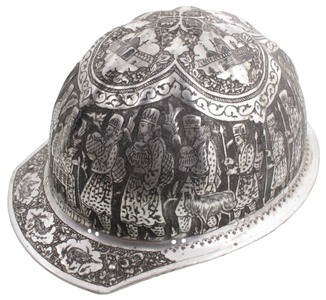 Unmarked: Decorated Aluminum Hard Hat