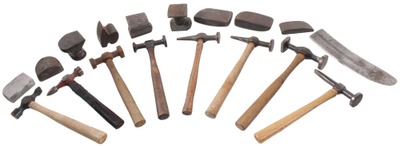 Assorted Makers: Lot Of Auto Body Dollies & Hammers