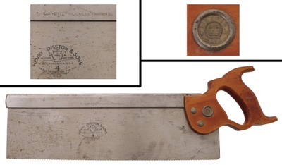 Henry Disston & Sons, Philadelphia, Pennsylvania, No. 4: Extra Clean 16" Tenon Saw