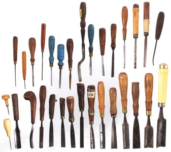 Assorted Makers: Lot Of Asst. Gouges Carving Tools