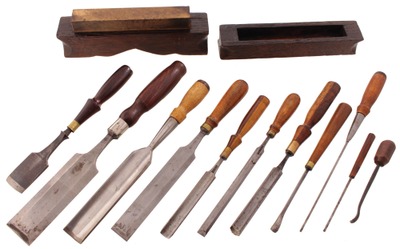 Assorted Makers: Lot Of Clean & Usabl Chisels And Gouges