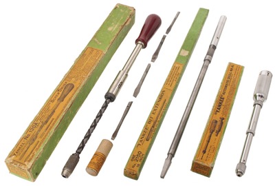 North Brothers Manufacturing Company, Philadelphia, Pennsylvania: Three Original Box Boring Tools