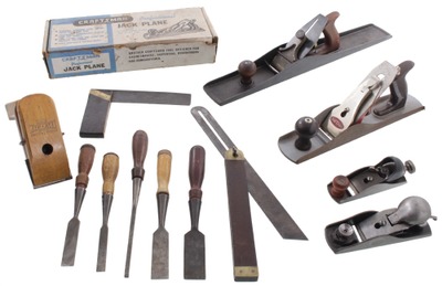 Assorted Makers: Lot Of Sound & Usabl Woodworking Tools