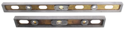 P.F. Vogel Manufacturing Company, New Britain, Connecticut: Two Vogel Patent Aluminum Levels