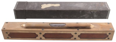 Unmarked: Artfully Crafted Brass & Mahogany Level