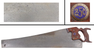 Simonds Saw and Steel Company, No. 62: Skew Back Crosscut Saw
