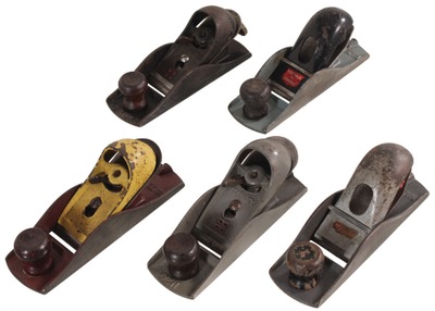 Stanley Rule & Level: Five Second Line Block Planes