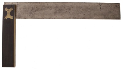 Fenton & Marsden, Bridge Street Works, Sheffield, England: Extra Clean 18" Ebony Hdl. Ntry Squr