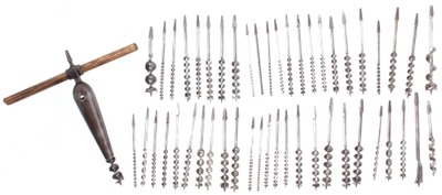 Assorted Makers: Lot Of Spiral Twist Auger Bits