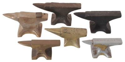 Assorted Makers: Lot Of Six Small Size Anvils