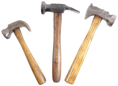 Assorted Makers: Three Clean Cobbler's Hammers