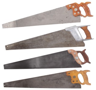 Henry Disston & Sons, Philadelphia, Pennsylvania: Four Clean Later Type Hand Saws