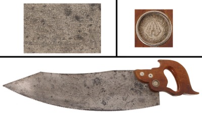 E.C. Atkins & Company, Indianapolis, Indiana, No. 100: Scarce Curved Blade Flooring Saw