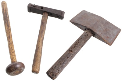 Assorted Makers: Three Stone Working Hammers