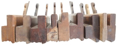 Assorted Makers: Nine Clean Complex Molding Plane