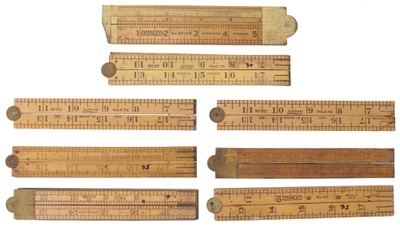 Assorted Makers: Lot Of Assorted Folding Rules