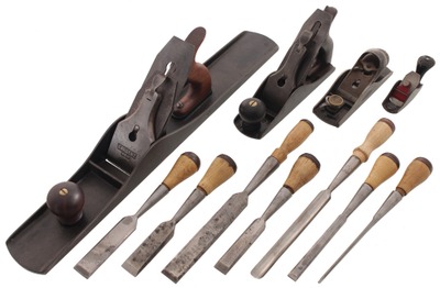 Assorted Makers: Lot Of Clean & Usabl Woodworking Tools