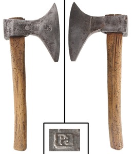 Unmarked: Early Offset Hdl. Hewing Axe