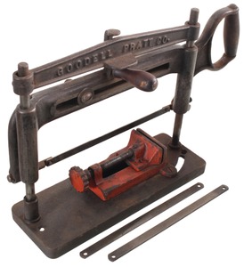 Goodell-Pratt Company, Greenfield, Massachusetts, No. 1: Precision Cast-Iron Hack Saw
