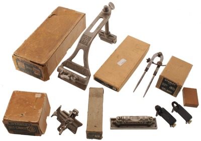Stanley Rule & Level: Five Original Box Woodworking Tools