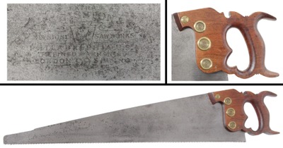 Henry Disston, Philadelphia, Pennsylvania, No. 99: 26" 12" Pt. "London" Spring" Crosscut Saw