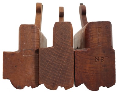 Assorted Makers: Three Stepped Cove & Astragal Molding Planes