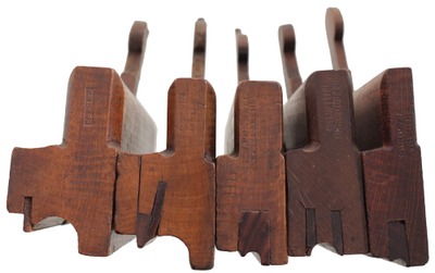 Assorted Makers: Five Philadelphia Mkr. Molding Plane