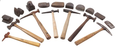 Assorted Makers: Lot Of Auto Body Dollies & Hammers