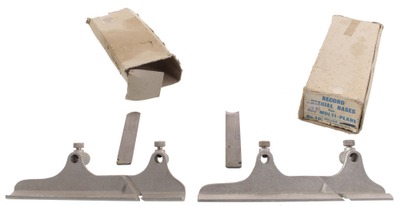 Record Tool Works, Sheffield, England: Pair Of #10 Size H/R Bases