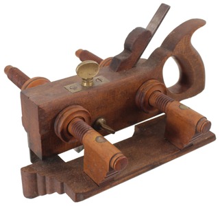 H. Davidson, New York, New York: Hdld. Beech Screw Arm Plow Plane