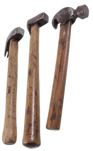 Unmarked: Three Early Type Claw Hammers