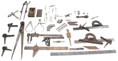 Assorted Makers: Lot Of Assorted Machinists' Tools