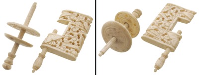 Unmarked: Two Carved Bone Items