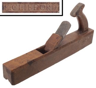 Clifford, E./Exeter, N.H.: Hdld. Yellow Birch Sash Molding Plane