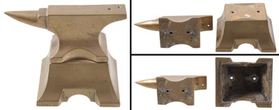 Unmarked: Diminutive Cast Brass Jewler's Anvil
