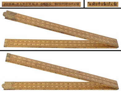 J. Rabone & Sons, Birmingham, England: Extra Clean Comparat Ive Scale Folding Ru
