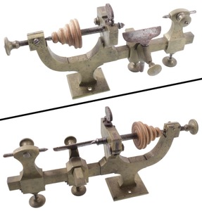 Unmarked: Early Brass Body Jeweler's Lathe