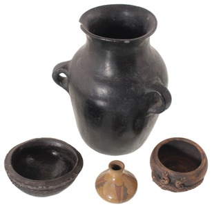 Assorted Makers: Four Native Amer. Pottery Pieces