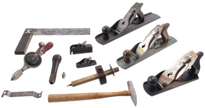 Assorted Makers: Lot Of Clean & Usabl Woodworking Tools