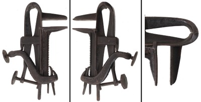 Unmarked: Most Unus. Cast Iron Bench Vise