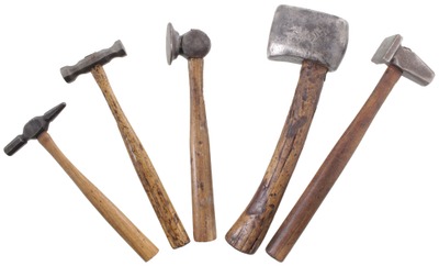 Assorted Makers: Five Metal Working Hammers