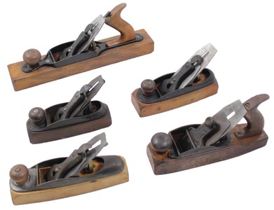 Stanley Rule & Level: Liot Of Five Clean Transitional Planes