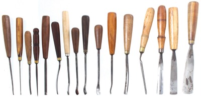 Buck Brothers, Millbury, Massachusetts: Lot Of 15 Clean & Usable Carving Tools