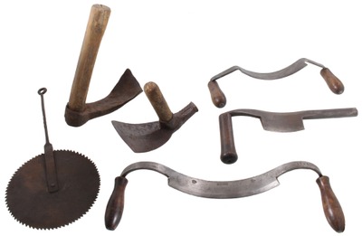 Assorted Makers: Wkg. Set Of Clean Coopers' Tools