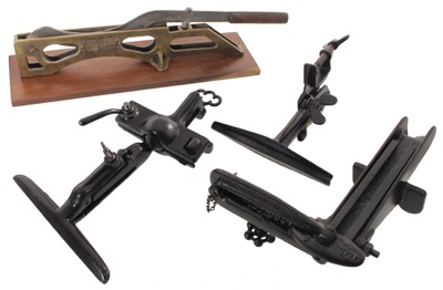 Assorted Makers: Three Cast Iron Saw Vises