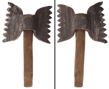 Unmarked: Hand Forged Stone Wkrs "Butterfly" Hatchet