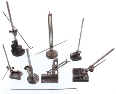 Assorted Makers: Coll. Of Seven Mach. Surface Gauges